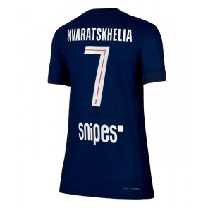 Paris Saint-Germain Khvicha Kvaratskhelia #7 Hemmatröja Kvinnor 2025-26 Kortärmad
